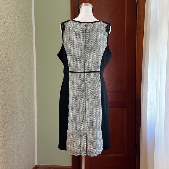 ELLE Black and White Dress, Size 16 - Picture 5 of 7